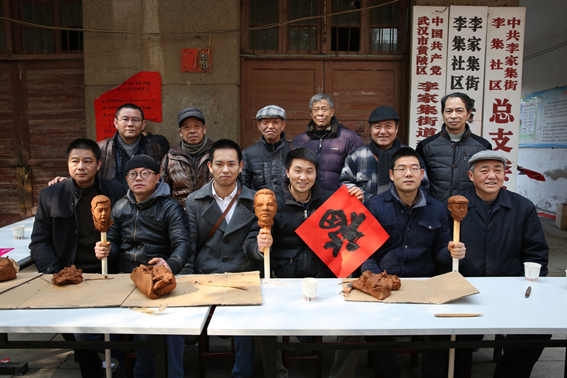 湖北美术馆深入黄陂区李集街开展"五送"活动