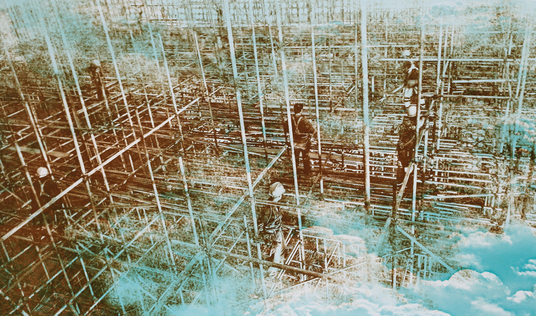 李楠《高路入云端》平版 60×100cm 2015年.jpg